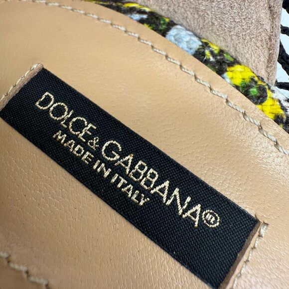 DOLCE & GABBANA Spring 2013 Runway Lemon Print Pumps IT38.5 - Picture 8 of 9